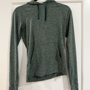 Green Outdoor Voices CloudKnit Hooded Sweatshirt